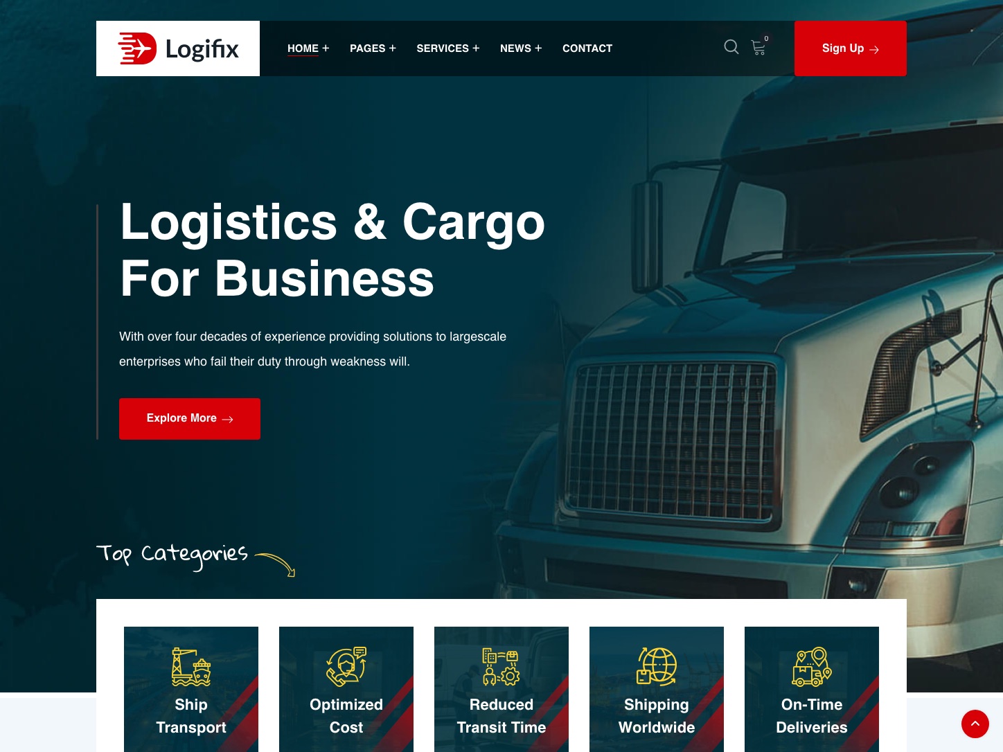 Homepage of the LogiFix concept build