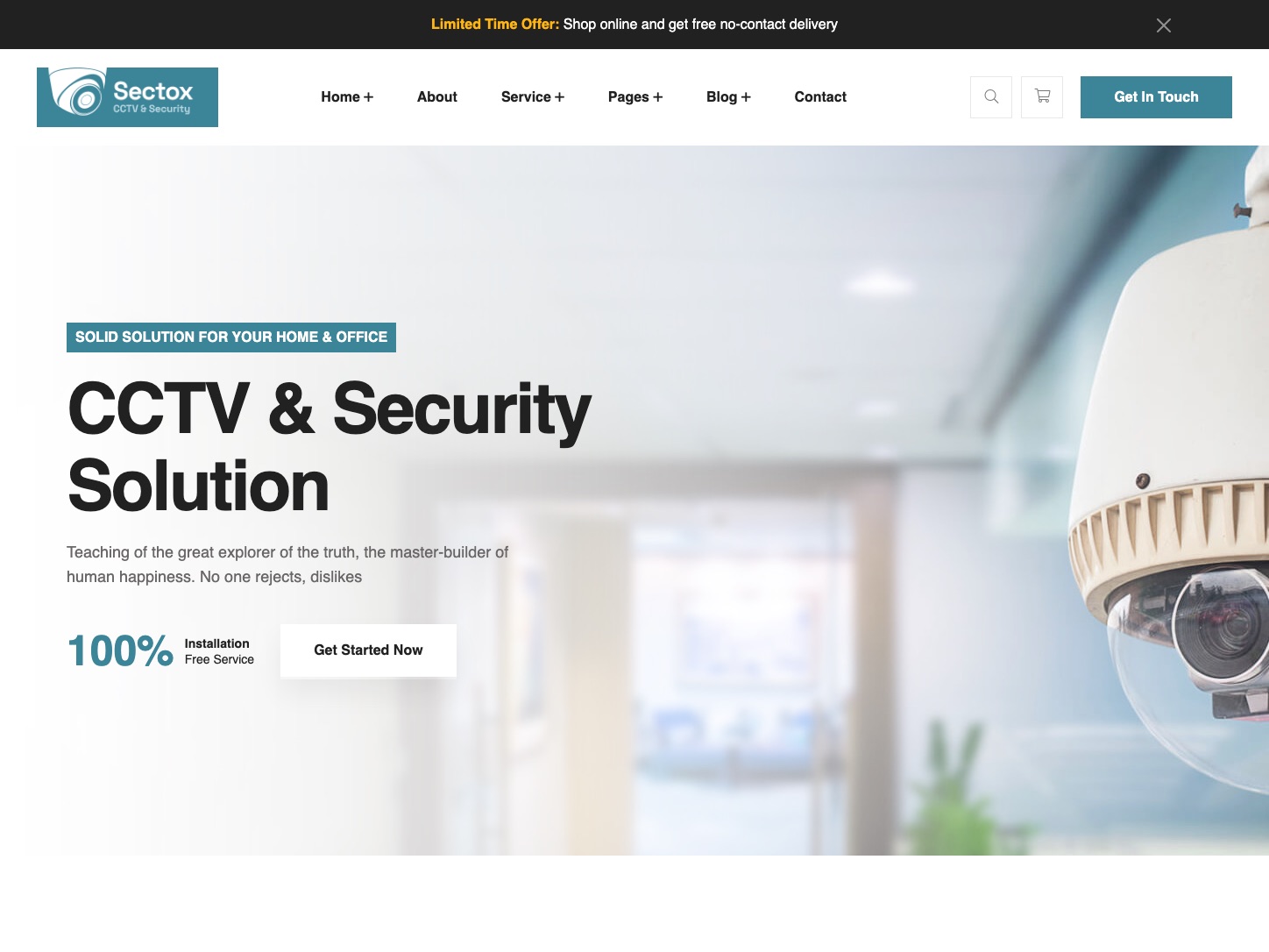 Homepage of the Sectox concept build