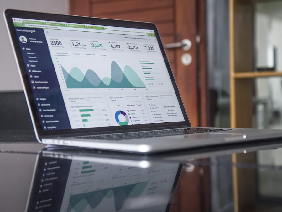 Campaign performance and conversion analytics on screen