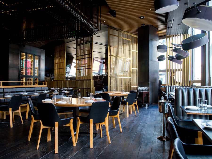 Interior of an upscale Casablanca restaurant client